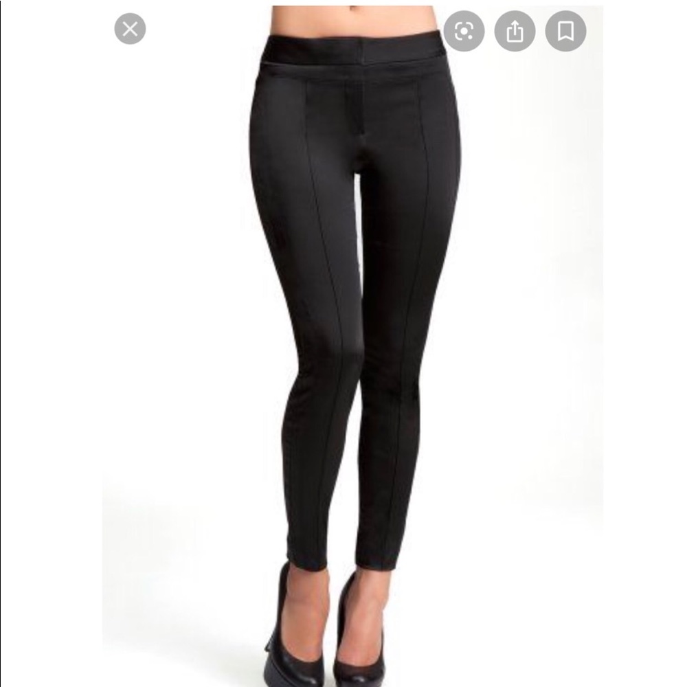 BEBE Black Satin Trousers